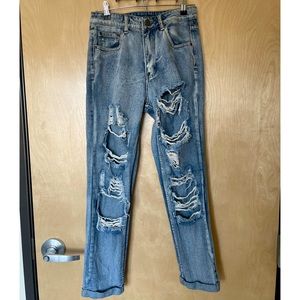 Size 4 Boohoo Ripped Jean